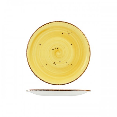 Wellington Plate Round Coupe 160mm Rustic Yellow (Box of 6)