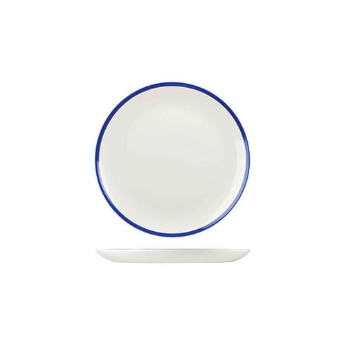 Churchill Retro Blue Round Coupe Plate 165mm - Box of 12