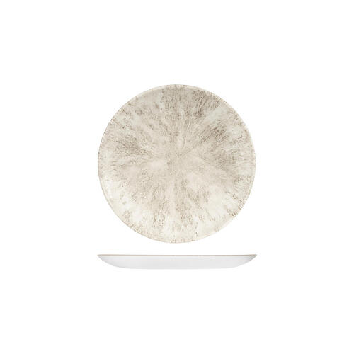 Studio Prints Stone Agate Grey Round Coupe Plate 165mm (Box of 12)