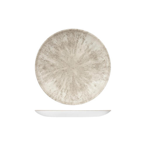 Studio Prints Stone Agate Grey Round Coupe Plate 217mm (Box of 12)