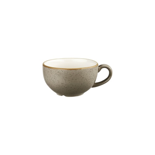 Stonecast Trace Peppercorn Grey Cappuccino Cup 227ml - Box of 12