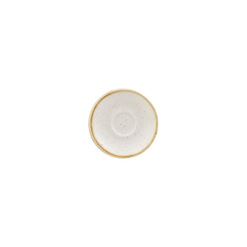 Stonecast Trace Barley White Espresso Saucer  118mm - Box of 12