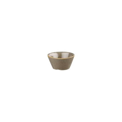 Stonecast Trace Peppercorn Grey Sauce Dish 80mm / 90ml - Box of 12