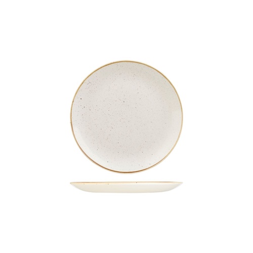 Stonecast Trace Barley White Round Coupe Plate 165mm - Box of 12