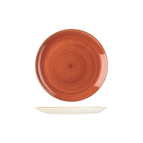 Stonecast Spiced Orange Round Coupe Plate Spiced Orange 217mm - Box of 12