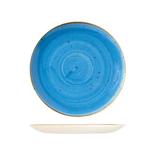 Stonecast Cornflower Blue Round Coupe Plate 260mm - Box of 12