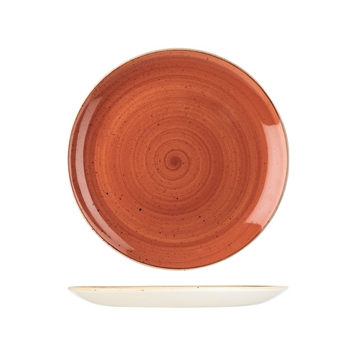 Stonecast Spiced Orange Round Coupe Plate Spiced Orange 260mm - Box of 12