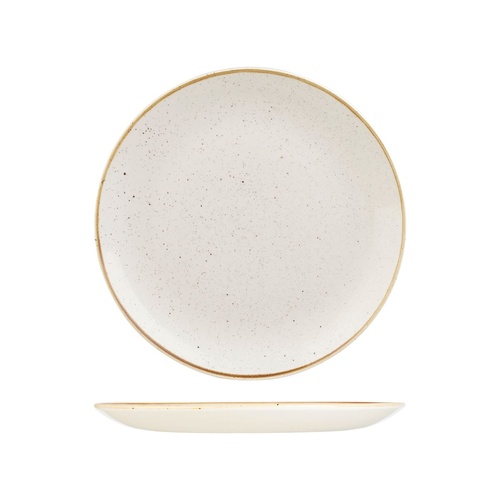 Stonecast Trace Barley White Round Coupe Plate 260mm - Box of 12