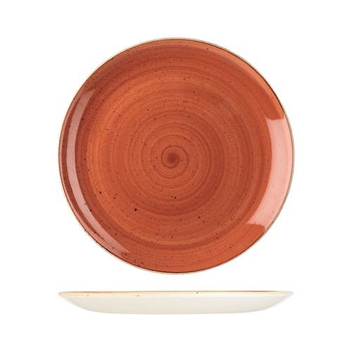 Stonecast Spiced Orange Round Coupe Plate Spiced Orange 288mm - Box of 12