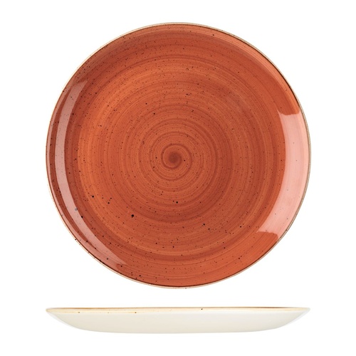 Stonecast Spiced Orange Round Coupe Plate Spiced Orange 324mm - Box of 6