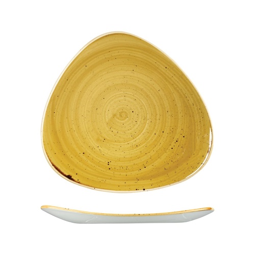 Stonecast Mustard Seed Yellow Triangular Plate 311x311mm - Box of 6