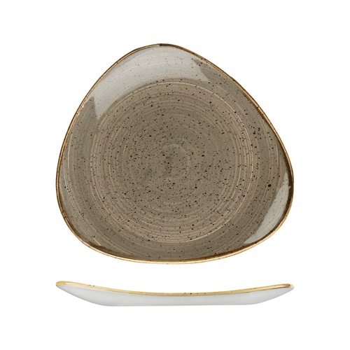 Stonecast Trace Peppercorn Grey Triangular Plate 311x311mm - Box of 6