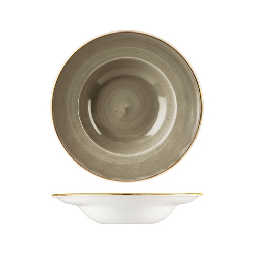 Stonecast Trace Peppercorn Grey Soup Pasta Bowl 240mm / 284ml - Box of 12