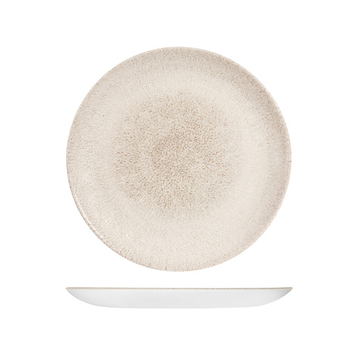 Studio Print Raku Agate Grey Round Coupe Plate 260mm - Box of 12