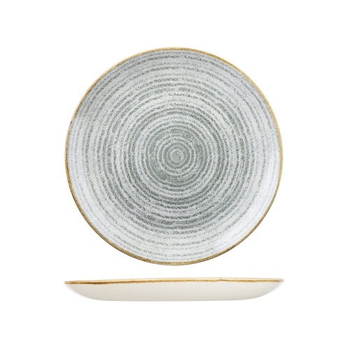 Studio Prints Homespun Round Coupe Plate Stone Grey 260mm - Box of 12
