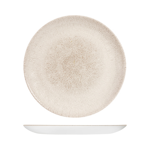 Studio Print Raku Agate Grey Round Coupe Plate 288mm - Box of 12