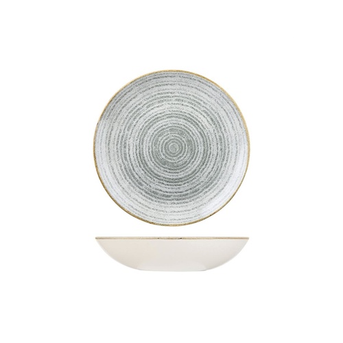 Studio Prints Homespun Round Coupe Bowl Stone Grey 182mm / 426ml - Box of 12