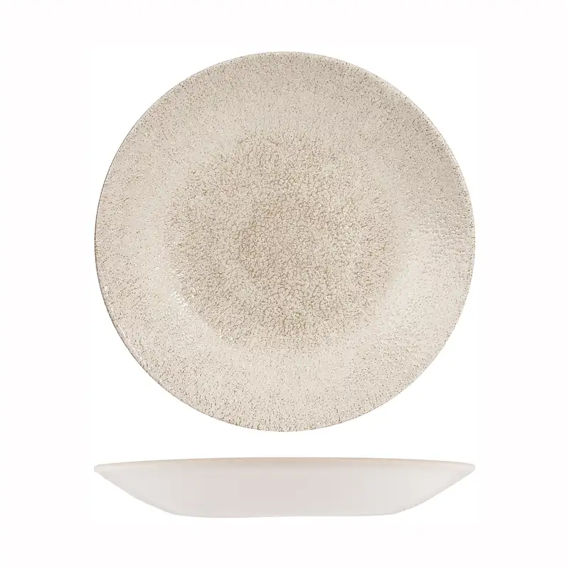 Studio Prints by Churchill Raku Agate Grey Round Deep Plate 281mm-Box of 12