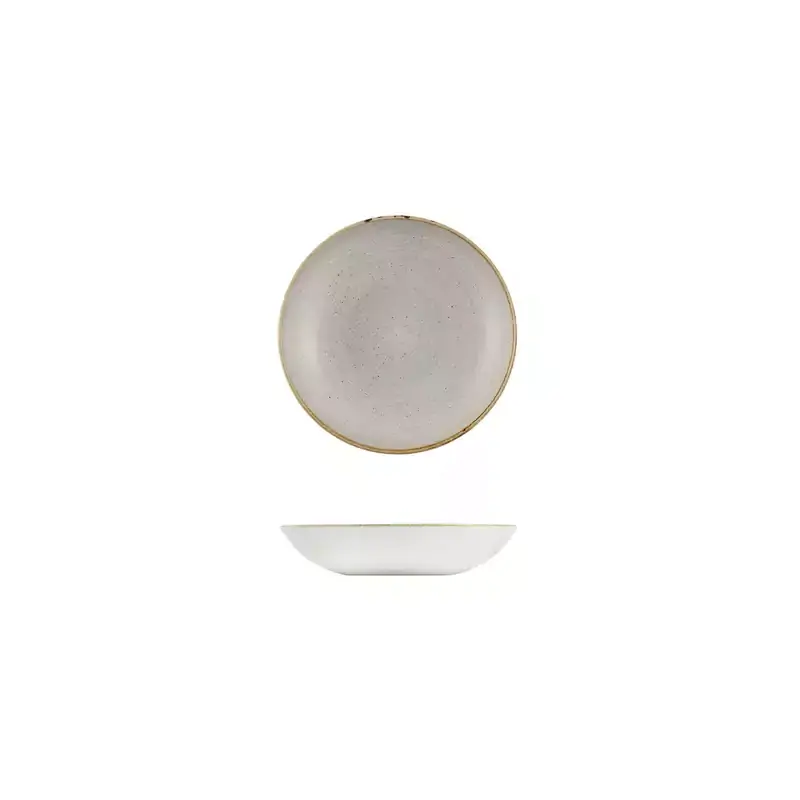 Stonecast Raw Grey Round Coupe Bowl 182mm/426ml (Box of 12)