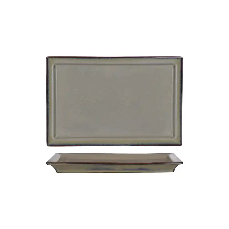 Tablekraft Artistica Rectangular Plate With Rim 310x205mm Canvas (Box of 6)