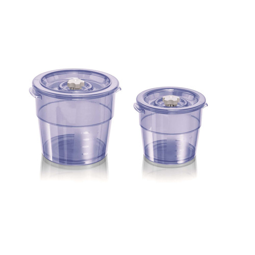 Magic Vac Set of 2 Executive Round Canisters (2L & 4L)