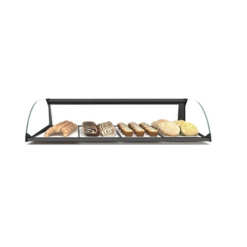 Sayl ADSC0840 Single Tier Curved Ambient Display - 840w x 380d x 170h