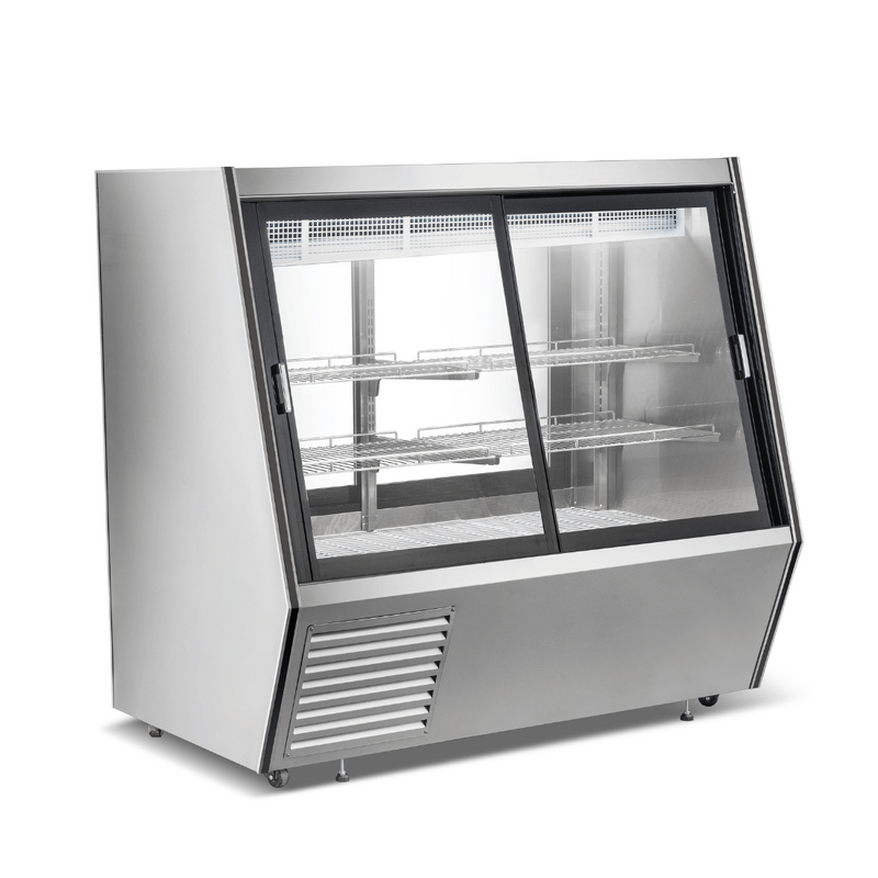 Bonvue AMS-15DD - Dual Access Refrigerated Deli, Meat and Seafood Display Case - 993L