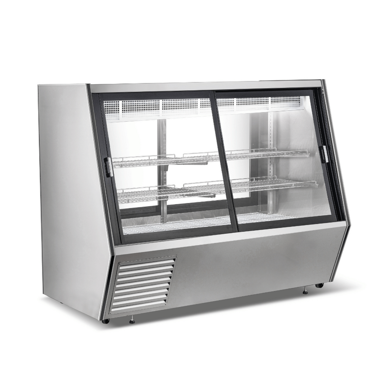 Bonvue AMS-18DD - Dual Access Refrigerated Deli, Meat and Seafood Display Case - 1218L