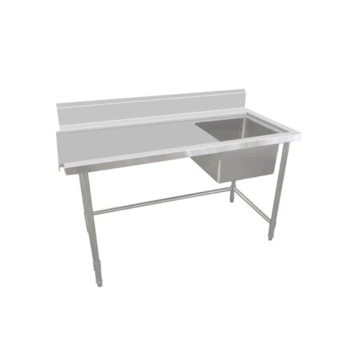 ASSD-1870RL Stainless Steel Inlet Single Sink Bench 1800w x 700d x 900h mm (Inlet Right/Sink Left)