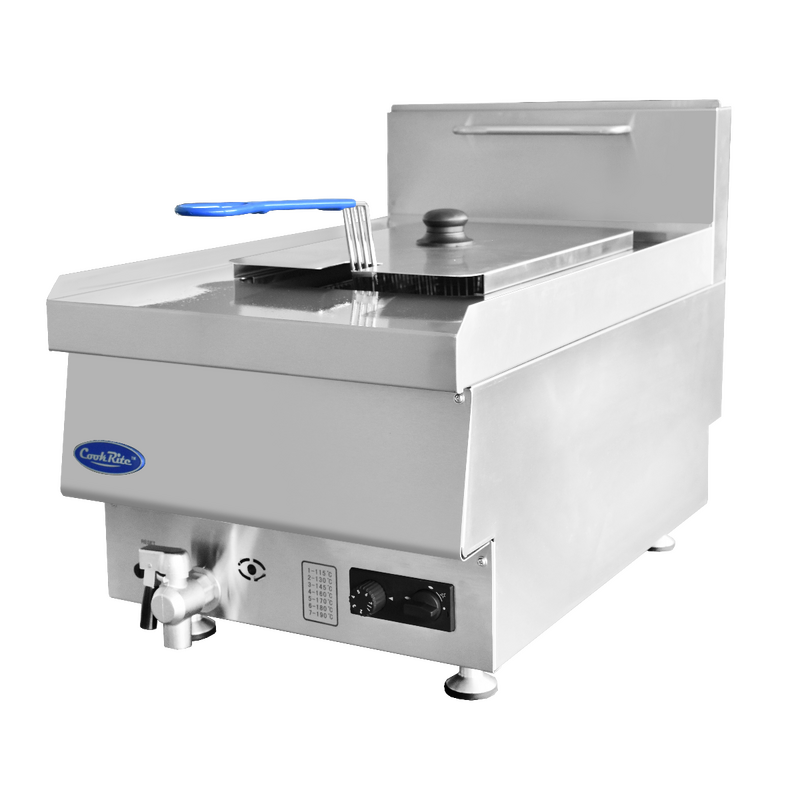 Cookrite AT65G4F-C-NG - 1 Tube Gas Benchtop Deep Fryer - Natural Gas