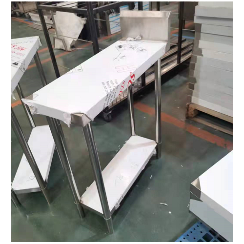 AWS-0380 Stainless Steel Work Bench with Splashback 300w x 800d x 900h mm