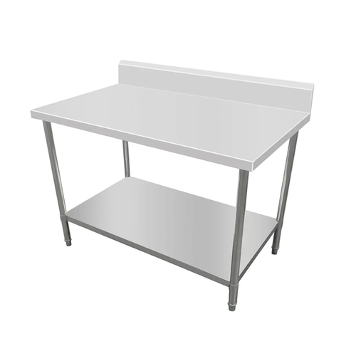 AWS-0680 Stainless Steel Work Bench with Splashback 1800w x 700d x 900h mm