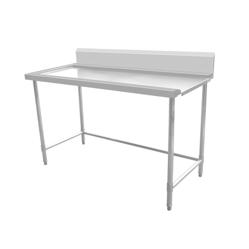 AWSD-1870R Stainless Steel Outlet Bench 1800w x 700d x 900h mm (Outlet at Right)