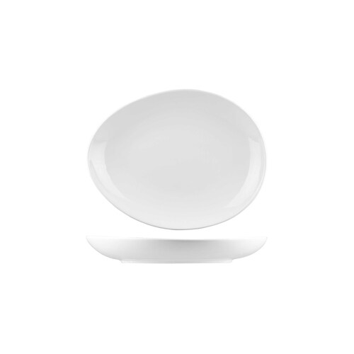 AFC Bistro Egg Shape Plate 339x271mm (Box of 36)