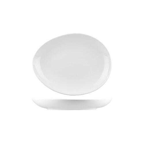 AFC Bistro Egg Shape Plate 390x315mm (Box of 6)