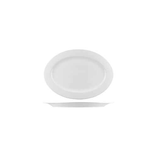AFC Bistro Oval Plate 235x170mm (Box of 24)