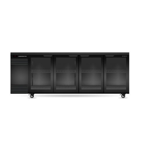 Skope BB.4.GSW - BackBar 4 Glass Swing Door Fridge