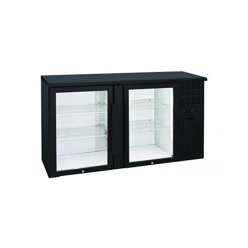 Anvil BBZ0200 Back Bar Refrigerator 2 Door - Black
