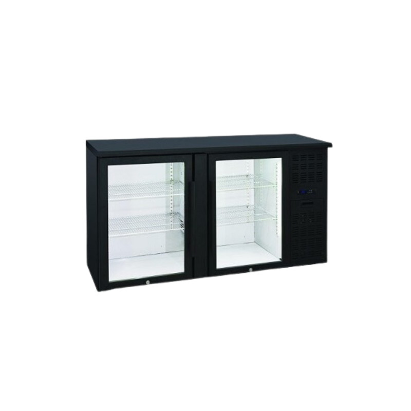 Anvil BBZ0200 Back Bar Refrigerator 2 Door - Black