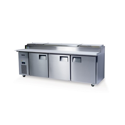 Skope BC240-P-3RRRS-E - 3 Solid Door Pizza Preparation Non-GN Fridge