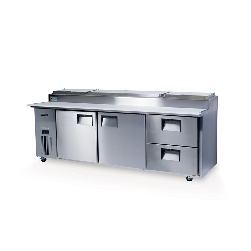 Skope BC240-PS-22RRRS-E 2 Solid Door/2 Drawer Pizza Preparation Non-GN Fridge