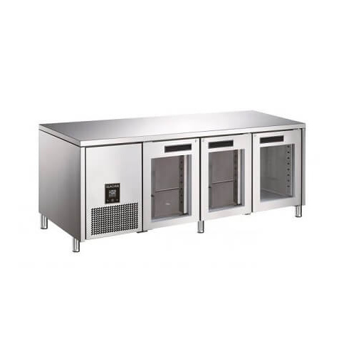 Glacian BCG72476 - 3 Door Glass Underbench Fridge