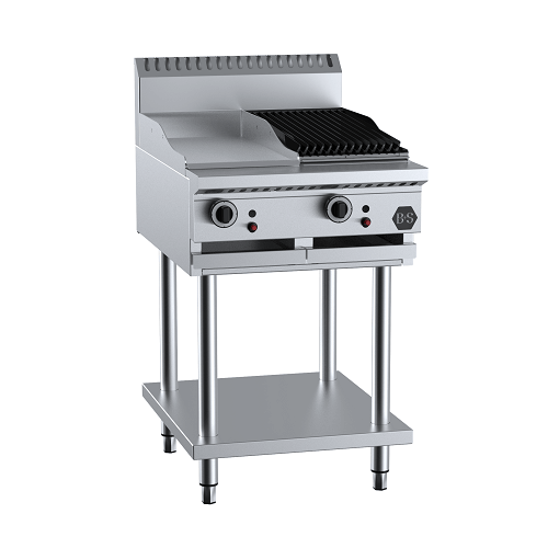 B+S BT-GRP3-CGR3 Gas Combination 300mm Grill Plate & 300mm Char Grill