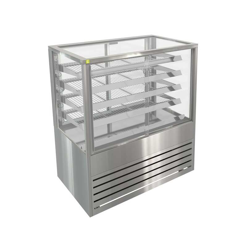 Cossiga BTGHT12-SD Heated Freestanding Sliding Front with Rear Glass Doors - 1200mm