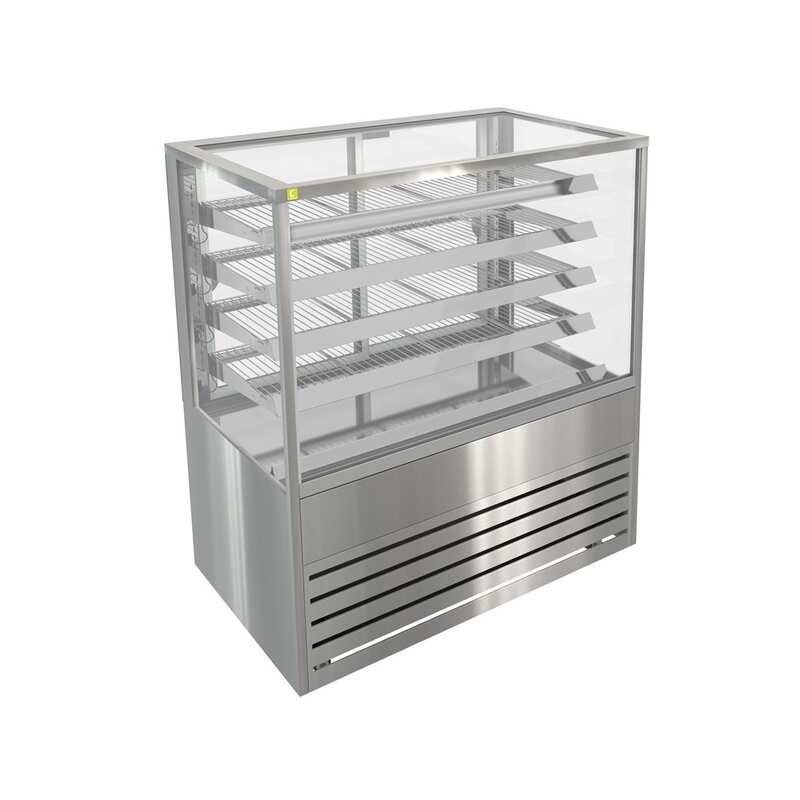 Cossiga BTGHT12 Heated Freestanding Solid Front with Rear Glass Doors - 1200mm