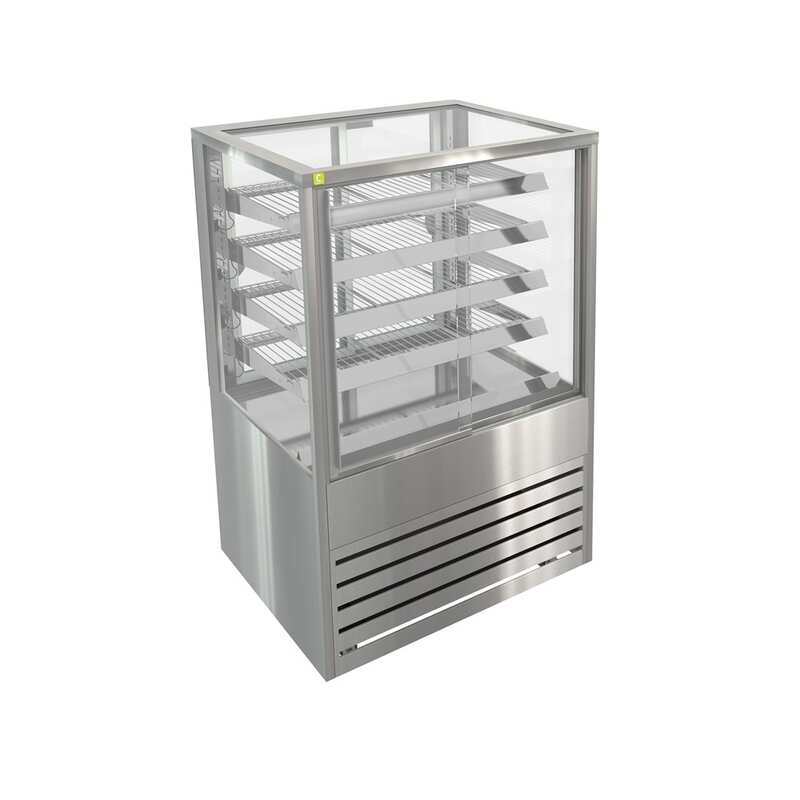 Cossiga BTGHT9-SD Heated Freestanding Sliding Front with Rear Glass Doors - 900mm