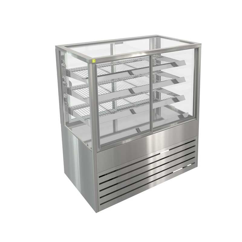 Cossiga BTGRF12-SD Refrigerated Freestanding Sliding Front with Rear Glass Doors - 1200mm