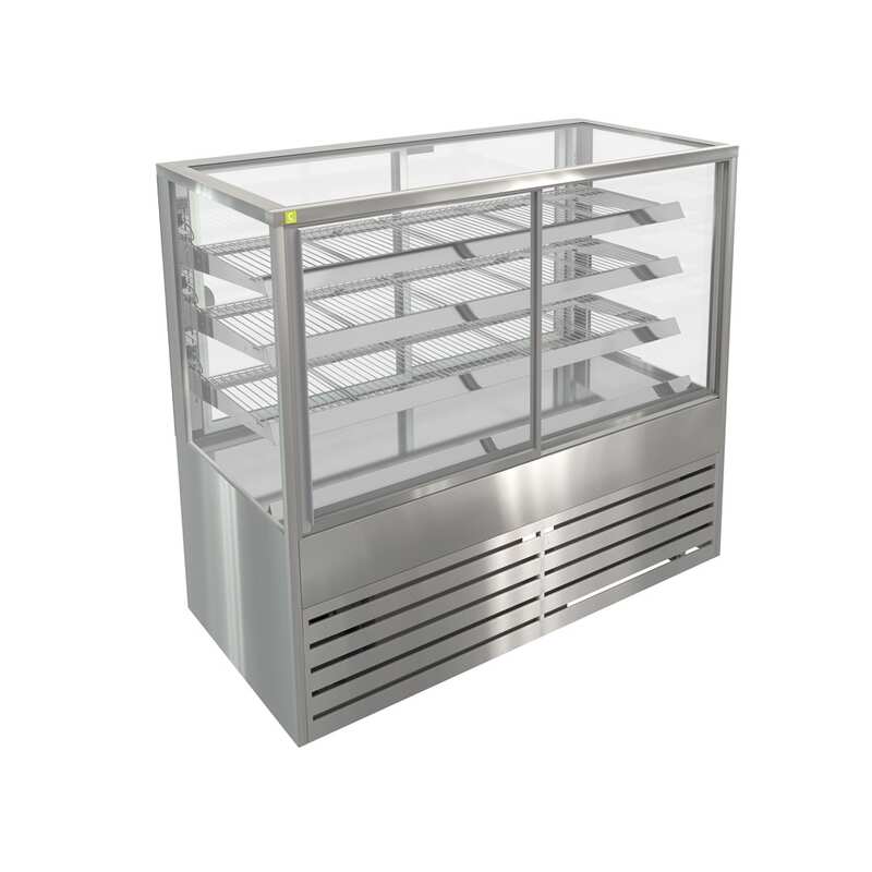 Cossiga BTGRF15-SD Refrigerated Freestanding Sliding Front with Rear Glass Doors - 1500mm