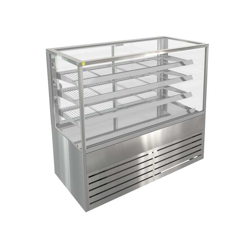 Cossiga BTGRF15 Refrigerated Freestanding Solid Front with Rear Glass Doors - 1500mm