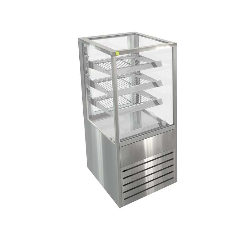 Cossiga BTGRF6 Refrigerated Freestanding Solid Front with Rear Glass Doors - 600mm